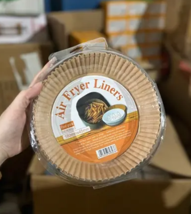 Giấy Lót Nồi Chiên Không Dầu Màu Nâu Tròn - 1 Hộp 50 Cái - GLNCKDMNT