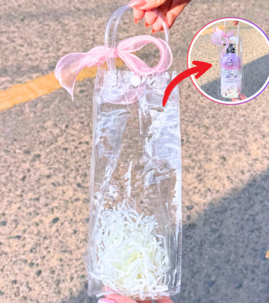 Set Phụ Kiện Giỏ Quà Tặng - Túi Trong Dài Lót Giấy Rơm Thắt Nơ Xinh Xắn Nhiều Màu - SETQUA03