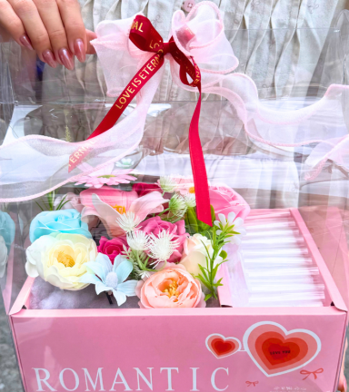 Hộp Quà Tặng Mica Hoa Tiền Gồm 10 Ô Đựng Tiền - SETQUA04