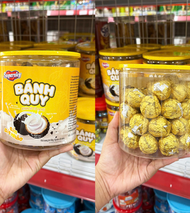 Bánh Quy Nhân Socola Nổ Cắn Bột Nhão Sugarsky 500g - Hộp Vàng - 6971198144514V