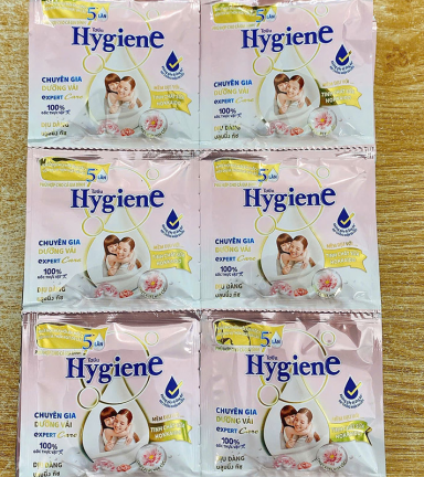 Set 24 Gói Nước Xả Vải Hygiene Màu Hồng 20ml - Nước Xả Vải Thái Lan Tinh Chất Sữa Hokkaido - HYGIENEGOIHONG