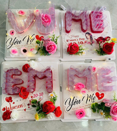 Quà Tặng 8-3 Khuôn Hoa Đựng Tiền Cho Phái Đẹp - SETQUA05