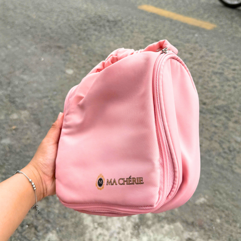 Túi Đựng Mỹ Phẩm Màu Hồng Ma Chérie 8 Túi Đựng Mỹ Phẩm Màu Hồng Ma Chérie