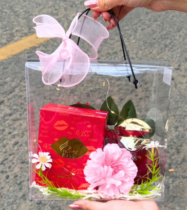 Set Giỏ Quà Tặng Nước Hoa Nữ Charme Kiss 100ml - SETQUACHARME06