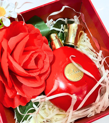 Set Hộp Quà Tặng Nước Hoa Nữ Charme Adore 50ml - Hộp Hoa Rơm Nhiều Màu - SETQUACHARME30