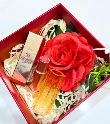 Set Hộp Quà Tặng Son Dưỡng Ẩm Môi Hàn Quốc Embisu Glowp Lip Tint - Hộp Hoa Rơm Nhiều Màu - SETQUASONMOI04