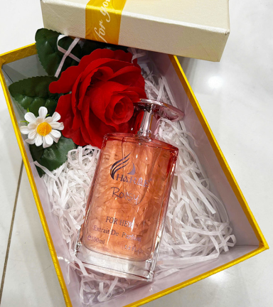 Set Hộp Quà Tặng Chữ Nhật Lớn Nước Hoa Nữ Charme Roisy 100ml - Hộp Hoa Rơm Nhiều Màu - SETQUACHARME51