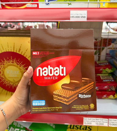 Bánh Xốp Nabati Richoco Vị Socola 300g (20 Gói x 15g) - 8993175533157