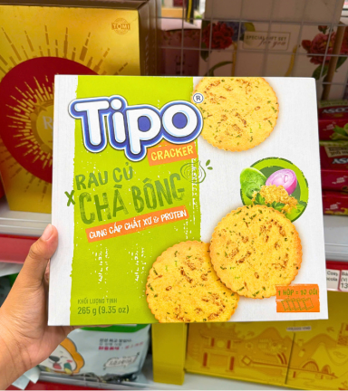 Bánh Cracker Rau Củ Chà Bông Tipo 265g - 8934760129256