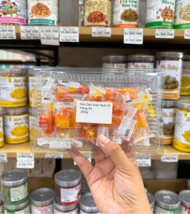 Kẹo Dẻo Xoài Muối Ớt Hàng Xá 200g/Hộp - KDHXXMO200G