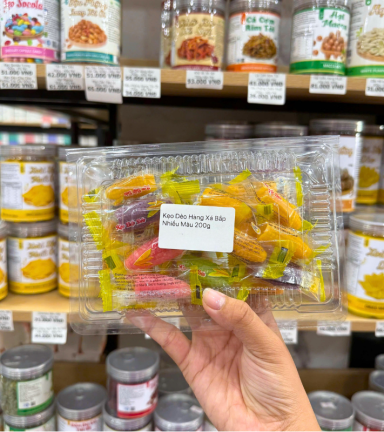 Kẹo Dẻo Hàng Xá Bắp Nhiều Màu 200g/Hộp - KDHXBNM200G