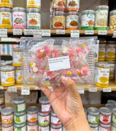 Kẹo Chip Dẻo Tam Giác Vị Dâu Hàng Xá 200g/Hộp - KCDTGVD200G