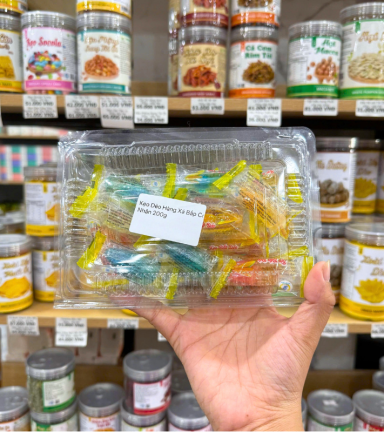 Kẹo Dẻo Hàng Xá Bắp Có Nhân 200g/Hộp - KDBNM200G