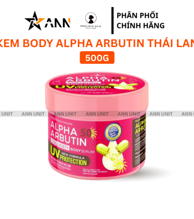 Kem Body Dưỡng Trắng Da Chống Nắng Alpha Arbutin Thái Lan 500g - Kem Body Alpha Arbutin Phiên Bản Mới - 8854411377532MOI