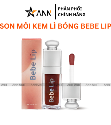 Son Môi Bebe Lip Màu Đỏ Cam - Son Môi Kem Bóng Lì Bebe Lip Chính Hãng - SMBL01