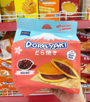 Bánh Rán Kido's Dora-Yaki Vị Đậu Đỏ 150g - Bịch 5 Cái - 8934952008123