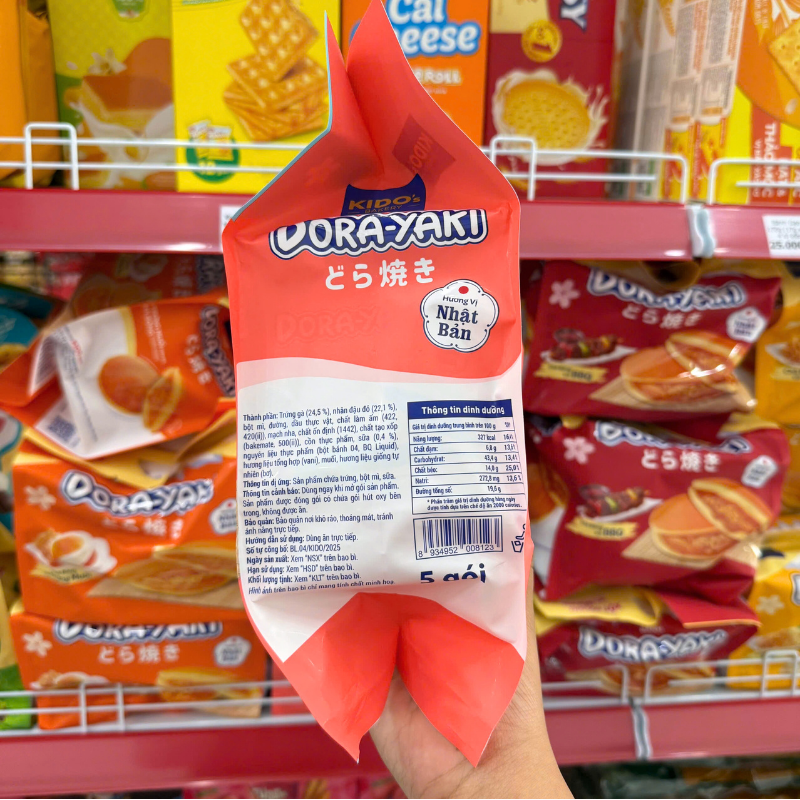 Bánh Rán Kido's Dora-Yaki Vị Đậu Đỏ 150g - Bịch 5 Cái 5 28715 7 20260314145048