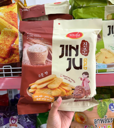 Bánh Gạo Richy Jinju Vị Bò Nướng Tiêu 134.4g - 8938532962003