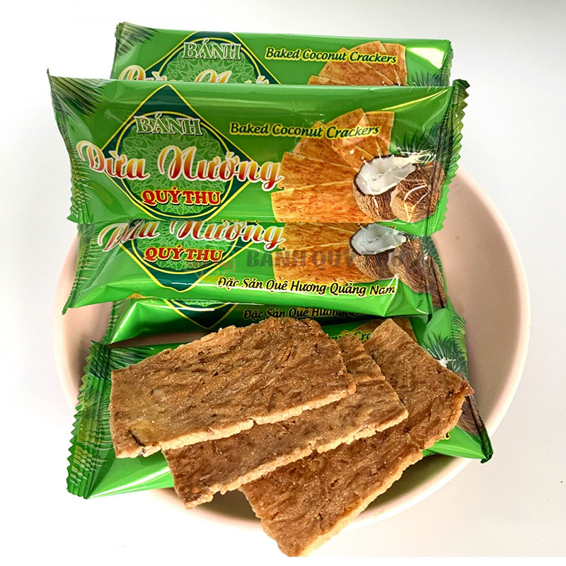 Nơi lấy sỉ bánh Dừa Nướng Quý Thu Đặc Sản Quảng Nam - Đà Nẵng 120g 6 Nơi lấy sỉ bánh Dừa Nướng Quý Thu Đặc Sản Quảng Nam - Đà Nẵng 120g
