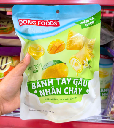 Bánh Tay Gấu Nhân Chảy Dong Foods Vị Xoài 120g - 8938552473237
