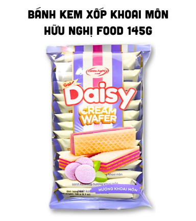 Bánh Kem Xốp Hữu Nghị Daisy Hương Khoai Môn 145g - 8934760031030