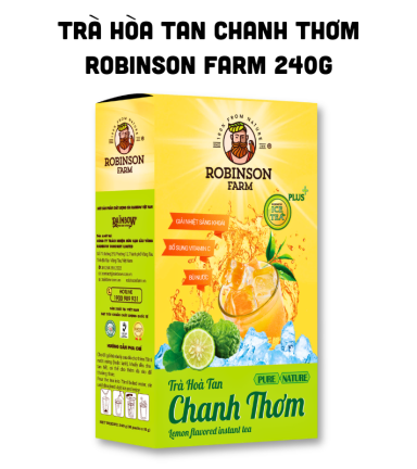 Trà Hoà Tan Robinson Farm Vị Chanh Thơm 150g - 8938500410826