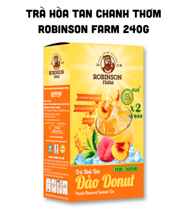Trà Hoà Tan Robinson Farm Vị Đào Donut 150g - 8938500410819