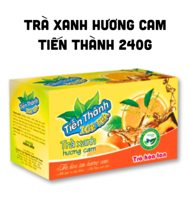 Trà Xanh Hoà Tan Tiến Thành Hương Cam 240g - 8935081820129
