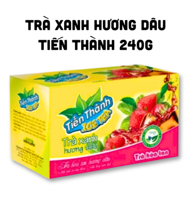 Trà Xanh Hoà Tan Tiến Thành Hương Dâu 240g - 8935081812995