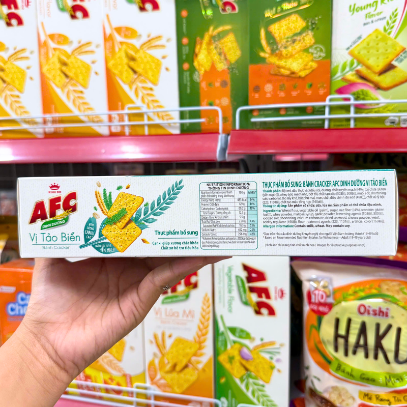 Bánh AFC Kinh Đô Vị Tảo Biển 172g 7 Bánh AFC Kinh Đô Vị Tảo Biển 172g