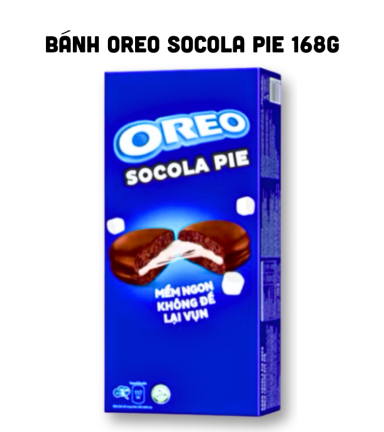 Bánh OREO Socola Pie Mềm Ngon Không Để Lại Vụn 168g - 8934680045971
