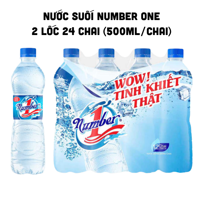 Shop sỉ nước Uống Đóng Chai Number One 2 Lốc Gồm 24 Chai (500ml/Chai) 6 Shop sỉ nước Uống Đóng Chai Number One 2 Lốc Gồm 24 Chai (500ml/Chai)
