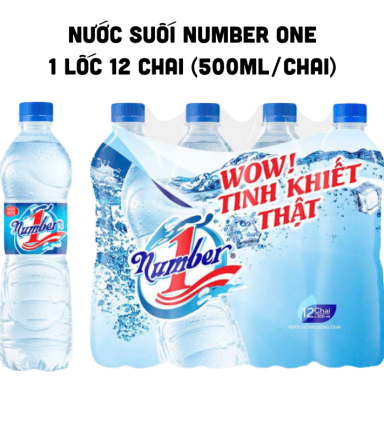 Nước Uống Đóng Chai Number One 1 Lốc Gồm 12 Chai (500ml/Chai) - 8936193070167LOC