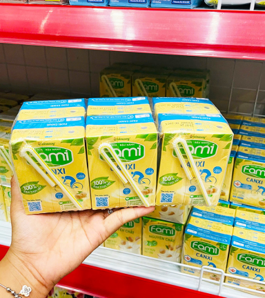 Sữa Đậu Nành FAMI Canxi Lốc 6 Hộp (200ml/Hộp) - 8934614030424