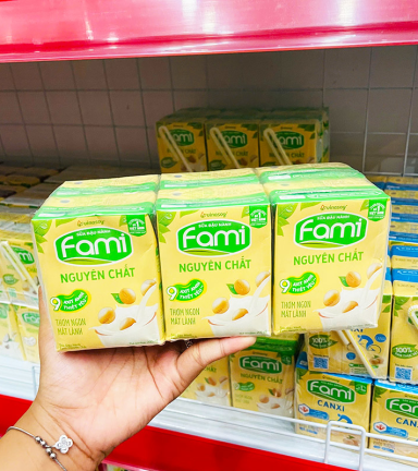 Sữa Đậu Nành FAMI Nguyên Chất Lốc 6 Hộp (200ml/Hộp) - 8934614015025