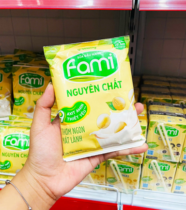 Combo 5 Bịch Sữa Đậu Nành FAMI Nguyên Chất 200ml - 8934614021644