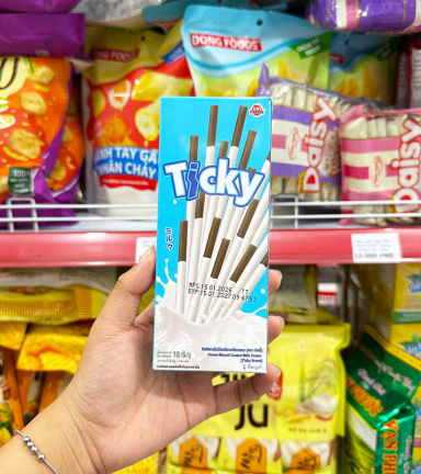 Bánh Que Đũa Phủ Sữa Ticky Uni Firms - Màu Xanh Dương - 8858694610164LE