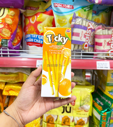 Bánh Que Đũa Phủ Yogurt Cam Ticky Uni Firms - Màu Cam - 8858694610225LE