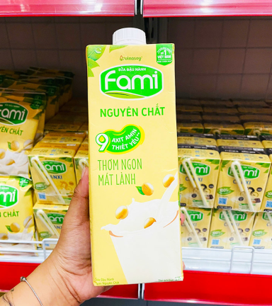 Sữa Đậu Nành FAMI Nguyên Chất Hộp Lớn 1 Lít - 8934614030066