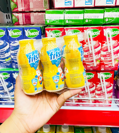 Sữa Chua Uống FRISTI Hương Đào Lốc 6 Chai (80ml/Chai) - Màu Vàng - 8934841902839