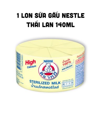 Sữa Gấu Thái Lan Nestle Bear Vàng (140ml/Lon) - 8851012010004