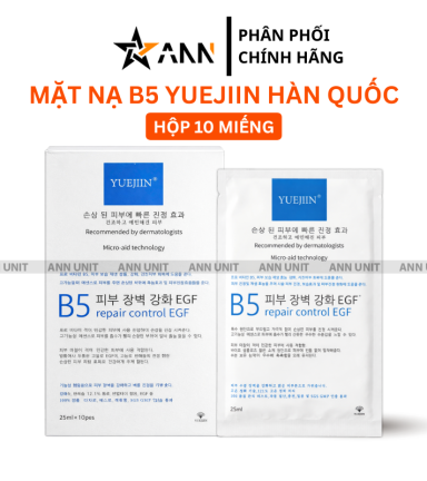 Mặt Nạ Phục Hồi Da B5 Yuejin Repair Control EGF Hàn Quốc - Mặt Nạ B5 Yuejiin Hàn Quốc 25mlx10 Miếng - Phiên Bản Mới - 8801385972386