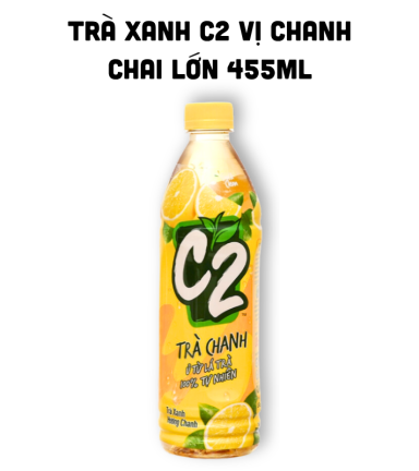 Trà Xanh C2 Hương Chanh Chai Lớn 455ml - 8934564600357
