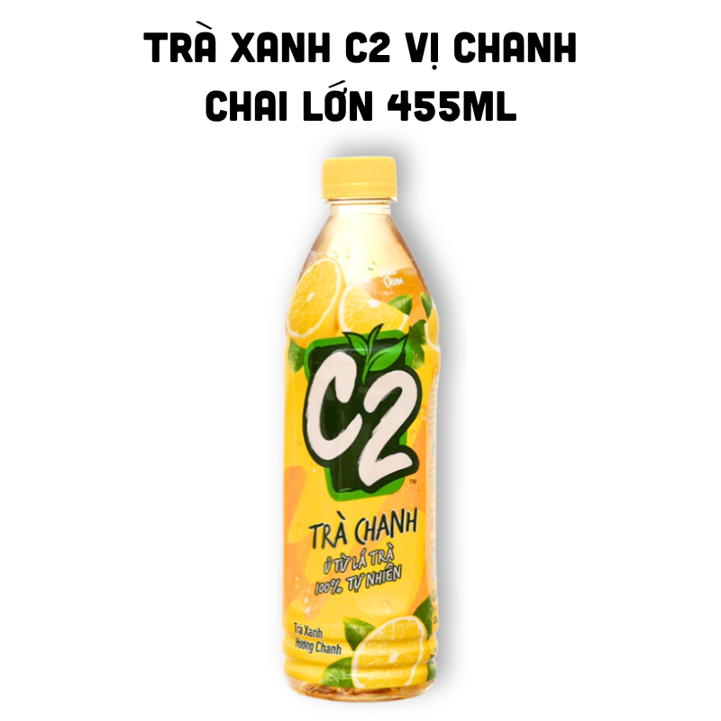 Trà Xanh C2 Hương Chanh Chai Lớn 455ml 2 Trà Xanh C2 Hương Chanh Chai Lớn 455ml