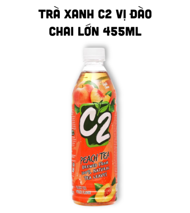 Trà Xanh C2 Hương Đào Chai Lớn 455ml - 8934564600692