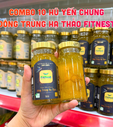 Combo 10 Hũ Nước Yến Chưng Đông Trùng Hạ Thảo FitNest 150ml - 8938565049009CB10