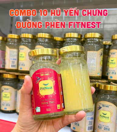 Combo 10 Hũ Nước Yến Chưng Đường Phèn FitNest 150ml - 8936217130372CB10