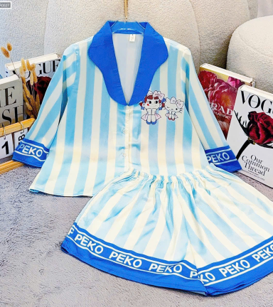 Đồ Bộ pijama Tay Lỡ Quần Đùi KH 10.15411 - DBOR0027