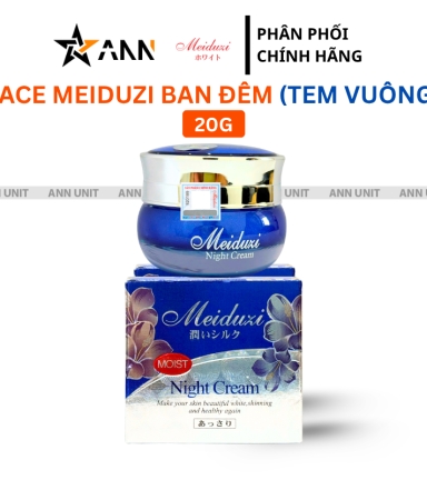 Kem Face Meiduzi Xanh Ban Đêm Tem Vuông 20gr - Phiên Bản Mới - 4919855342530MOI