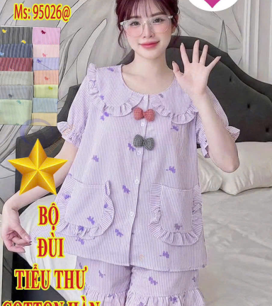 Đồ Bộ Nữ Quần Đùi Qv 95206 Đui ct hàn - DBOR0033